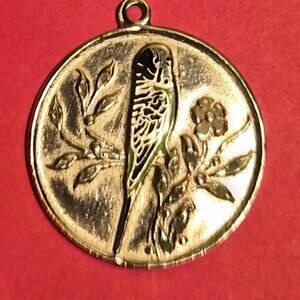 Vintage 925 Sterling Silver Parrot Charm